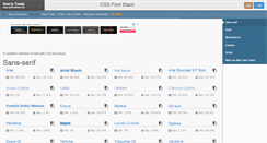Desktop Screenshot of cssfontstack.com